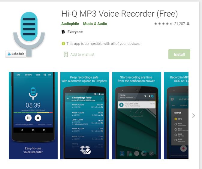 Hi-Q MP3 Voice Recorder