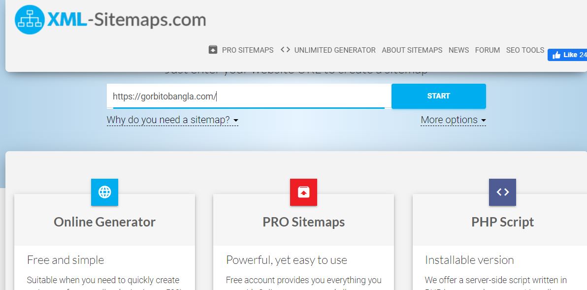 xml sitemap generator