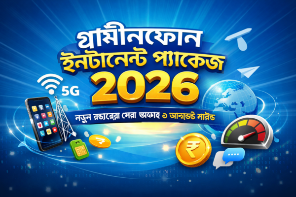 গ্রামীণফোন ইন্টারনেট প্যাকেজ ২০২৬: নতুন বছরের আপডেট ও গাইড