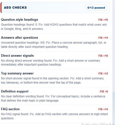 AEO SEO Extension