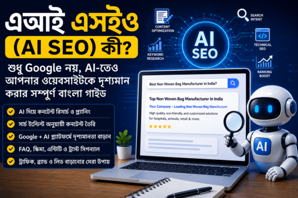 এআই এসইও (AI SEO) কী? শুধু Google নয়, AI-তেও আপনার ওয়েবসাইটকে দৃশ্যমান করার সম্পূর্ণ বাংলা গাইড